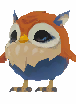 Deed: Pet Owl Blue and Orange
