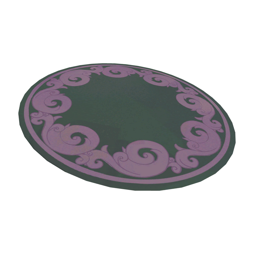 Clockwork Green and Pink Rug