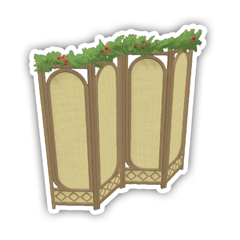 Midwinter Cabin Room Divider