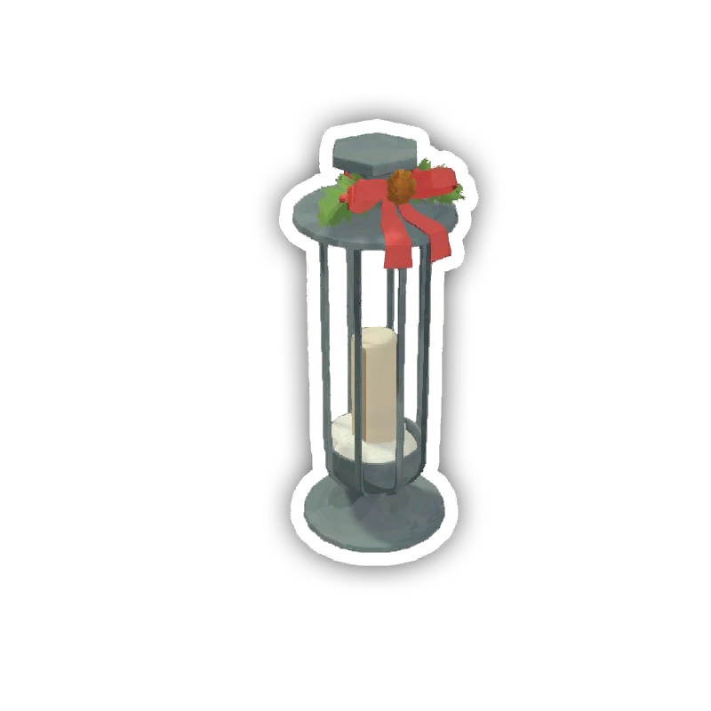 Midwinter Cabin Tall Lantern